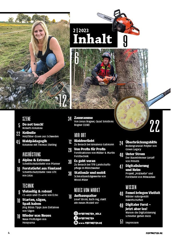 Festmeter, 2. Ausgabe 2023