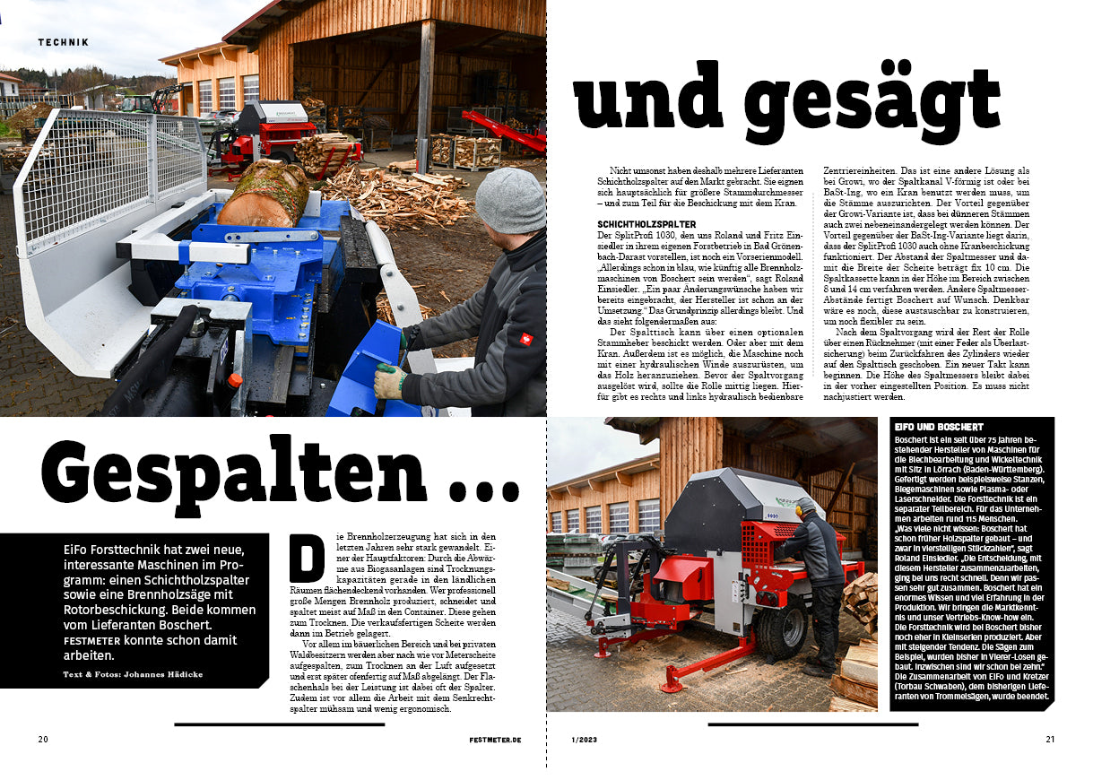 Festmeter, 1. Ausgabe 2023