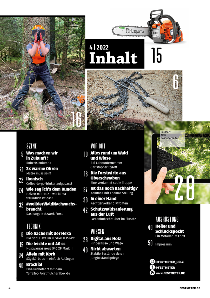 Festmeter, 4. Ausgabe 2022