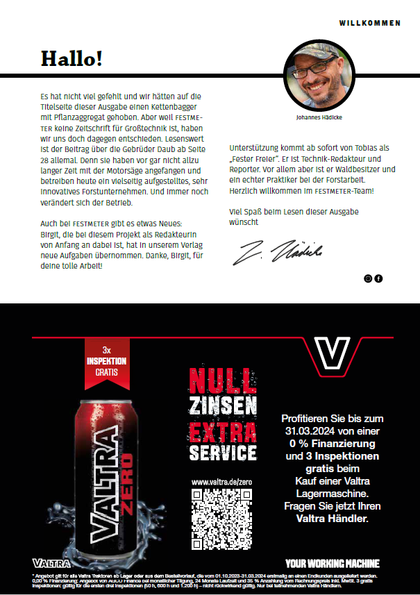 Festmeter, 1. Ausgabe 2024