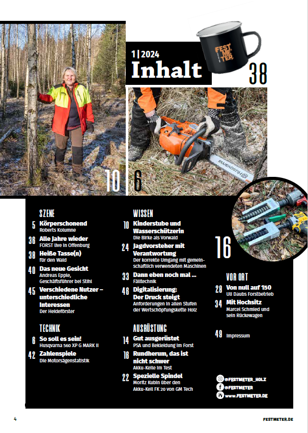 Festmeter, 1. Ausgabe 2024