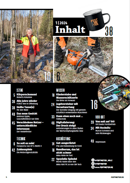 Festmeter, 1. Ausgabe 2024