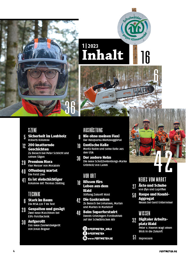 Festmeter, 1. Ausgabe 2023